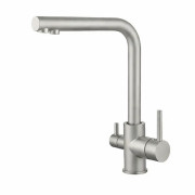 Смеситель для кухни VBI Gemini под фильтр однорычажный никель VBI-055001NI