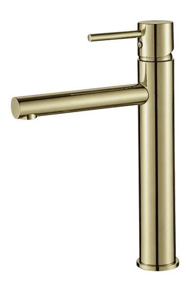 Змішувач для раковини VBI Lirio одноважільний золото VBI-050501GL