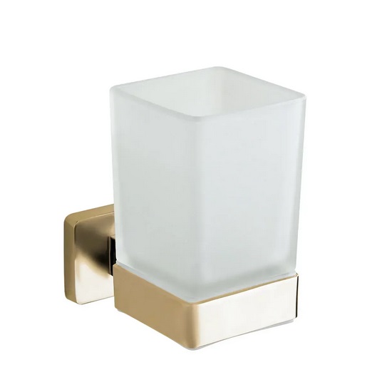 Стакан для зубных щеток VBI Mars с держателем матовое золото VBI-040104BG