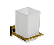 Стакан для зубных щеток VBI Mercury с держателем золото VBI-040204GL