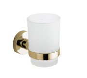 Стакан для зубных щеток VBI Uranus с держателем золото VBI-040404GL