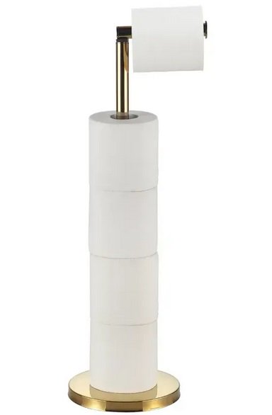 Держатель для туалетной бумаги VBI Round нержавеющая сталь золото VBI-049900GL