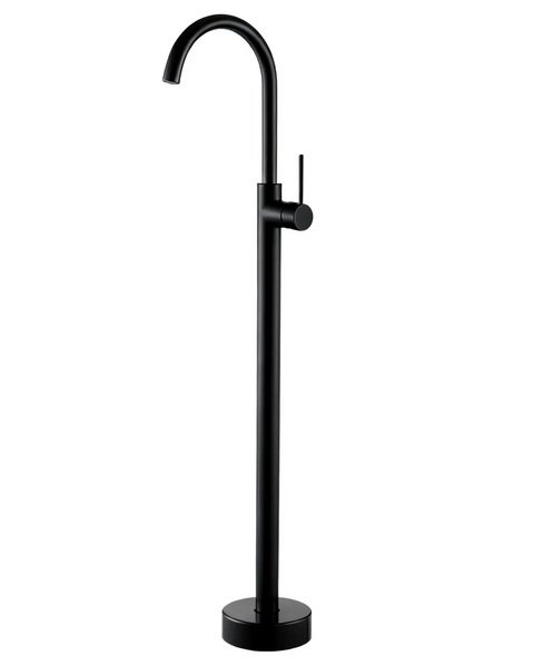 Змішувач для раковини VBI Milano одноважільний підлоговий чорний VBI-050113BL