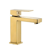 Змішувач для раковини VBI Loreno одноважільний золото VBI-050200GL