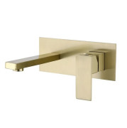 Смеситель для раковины VBI Loreno скрытого монтажа однорычажный матовое золото VBI-050212BG