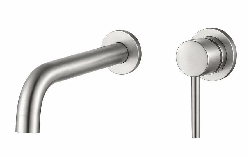 Змішувач для раковини VBI Milano Long прихованого монтажу одноважільний нікель VBI-050103NI