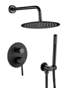 Душевая система скрытого монтажа VBI Milano со смесителем черный VBI-050109BL