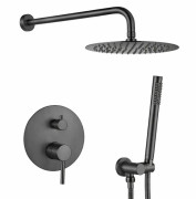 Душева система прихованого монтажу VBI Milano із змішувачем графіт VBI-050109GR