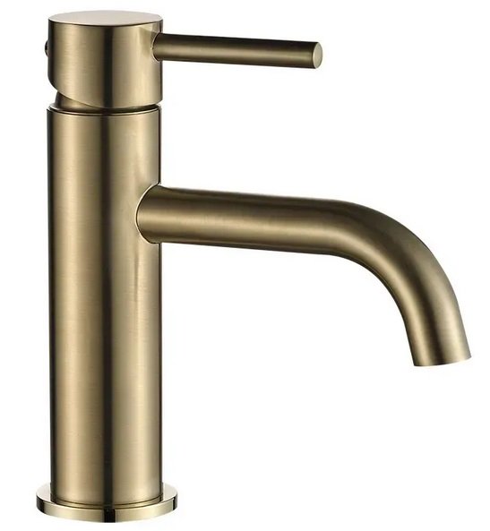 Смеситель для раковины VBI Milano однорычажный матовое золото VBI-050100BG