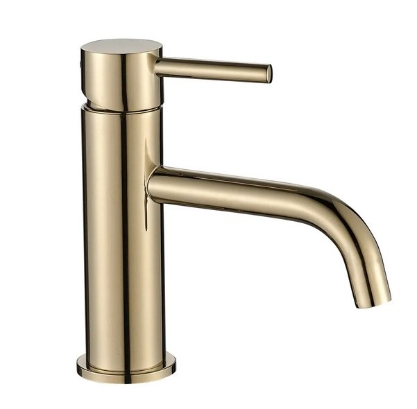 Смеситель для раковины VBI Milano однорычажный золото VBI-050100GL