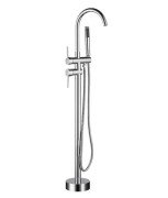 Смеситель для ванной VBI Milano напольный с душевым гарнитуром хром VBI-050108CH