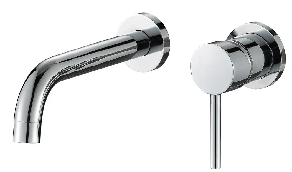 Смеситель для раковины VBI Milano Long скрытого монтажа однорычажный хром VBI-050103CH