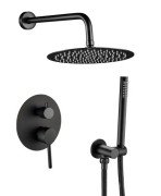Душевая система скрытого монтажа VBI Milano со смесителем черный VBI-050109BL