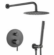 Душевая система скрытого монтажа VBI Milano со смесителем графит VBI-050109GR