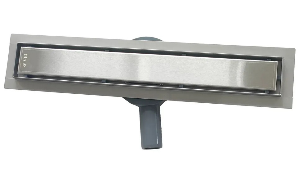 Желоб водосточный VBI Fort 2 в 1 с решеткой 50 см нержавеющая сталь хром VBI-060105CH