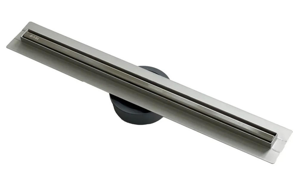 Жолоб водостічний VBI Fort Slim з решіткою 100 см нержавіюча сталь хром VBI-060210CH