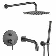 Душевая система скрытого монтажа VBI Milano со смесителем графит VBI-050110GR