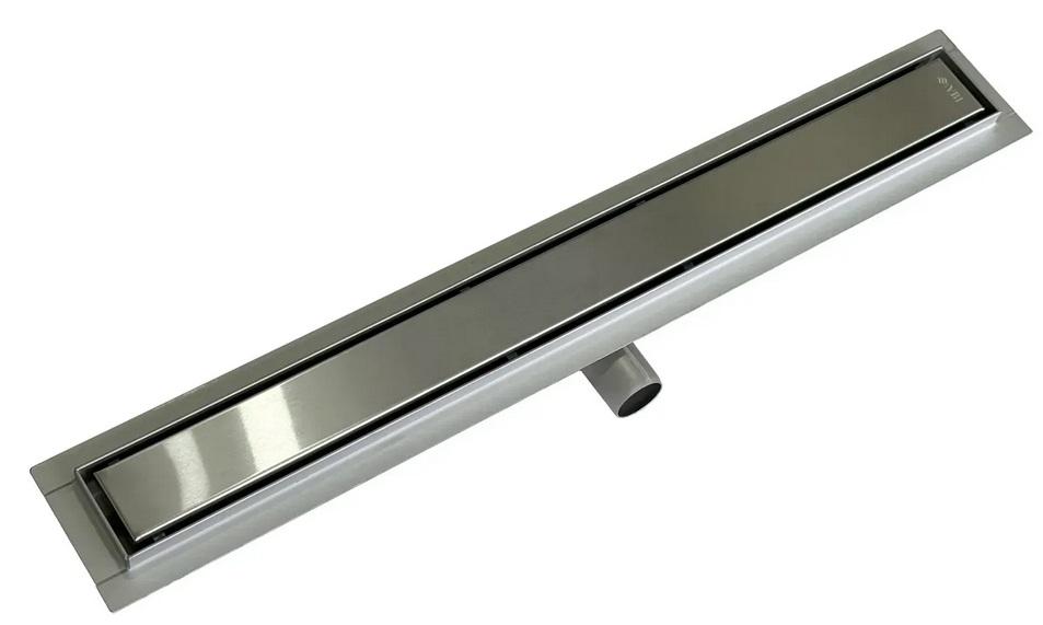 Желоб водосточный VBI Kent 2 в 1 с решеткой 70 см нержавеющая сталь хром VBI-060307CH