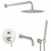 Душевая система скрытого монтажа VBI Milano со смесителем никель VBI-050110NI