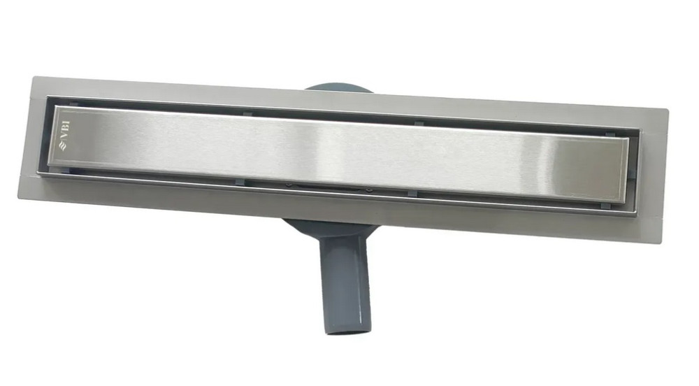 Желоб водосточный VBI Fort 2 в 1 с решеткой 100 см нержавеющая сталь хром VBI-060110CH