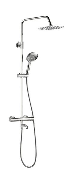 Душевая стойка VBI Milano с термостатом и душевым гарнитуром хром VBI-050111CH