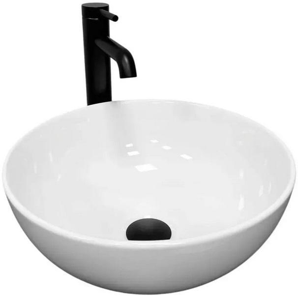 Раковина для ванної VBI Amalfi ⌀36 см кераміка білий глянсовий VBI-013402