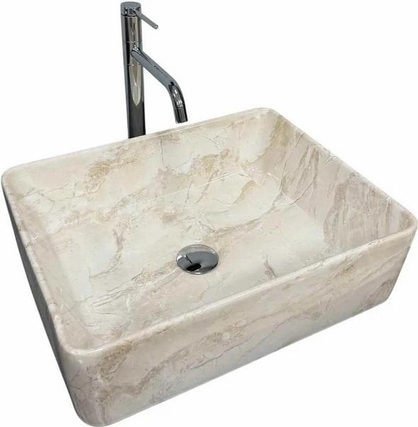 Раковина для ванной VBI Asti M 48х37 см керамика Labradorite VBI-013005