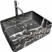 Раковина для ванної VBI Asti M 48х37 см кераміка чорний онікс VBI-013006