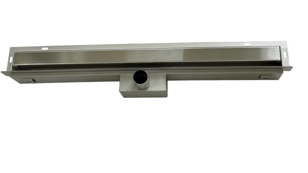 Желоб водосточный VBI Kent Wall 2 в 1 с решеткой 90 см нержавеющая сталь хром VBI-060409CH