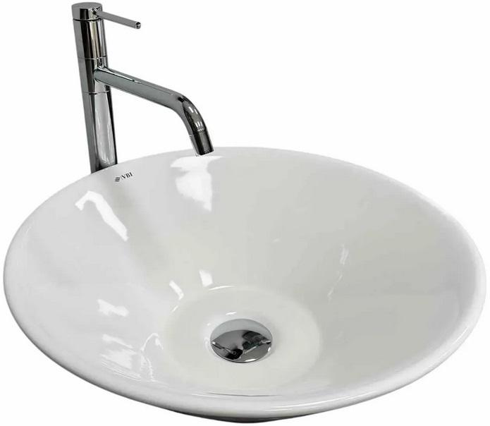 Раковина для ванної VBI Coffa ⌀42 см кераміка білий VBI-012623