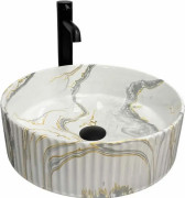 Раковина для ванной VBI Brindisi M ⌀40 см керамика Stains Glossy VBI-014103