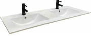 Раковина для ванной VBI Ferrara двойная 122х47 см керамика белый VBI-018053