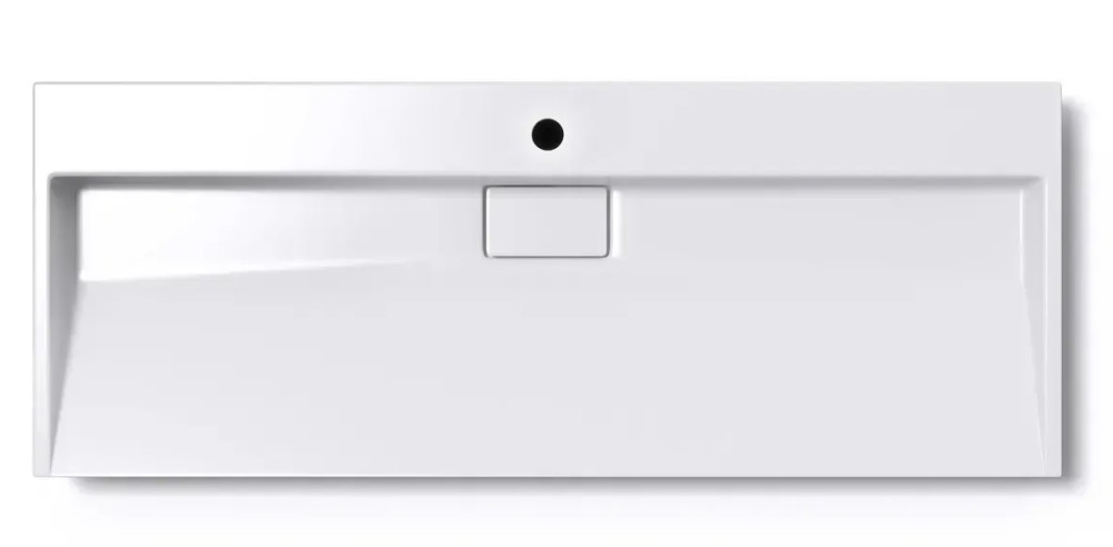 Раковина для ванной VBI Este 120х46 см искусственый камень белый VBI-019925