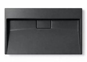 Раковина для ванної VBI Este 80х46 см штучний камінь чорний VBI-019916