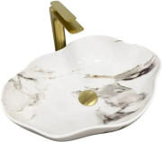 Раковина для ванної VBI Faleria 50х37 см кераміка Carrara glossy VBI-016700