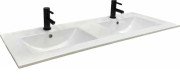 Раковина для ванной VBI Ferrara двойная 122х47 см керамика белый VBI-018053