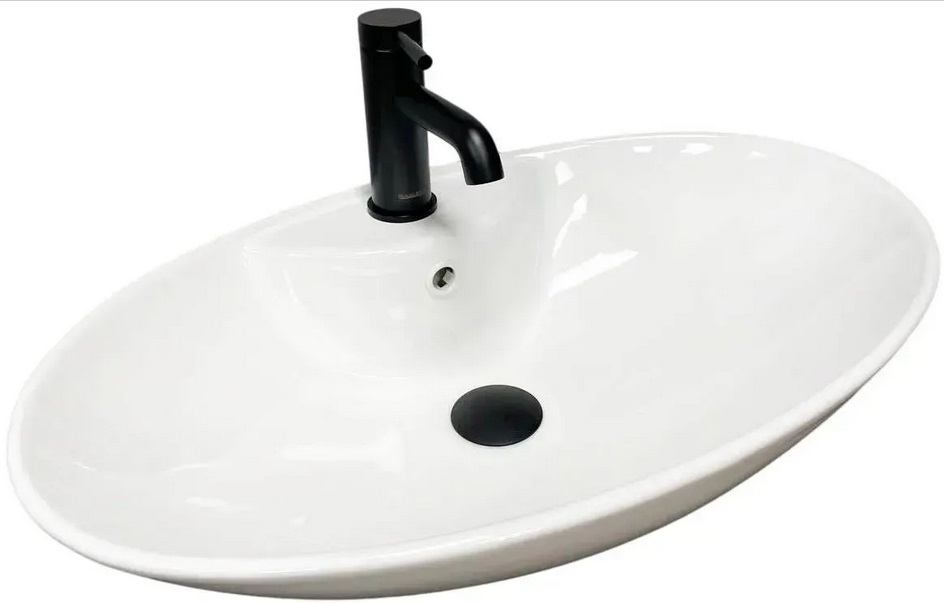 Раковина для ванної VBI Carovilli 60х38 см кераміка білий VBI-015504