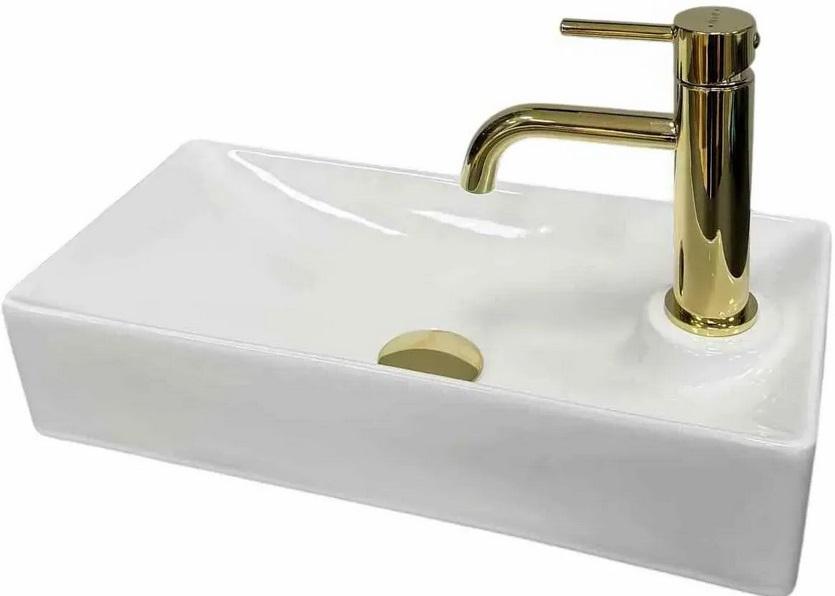 Раковина для ванной VBI Malvizzo L 44х21 см керамика белый VBI-015622