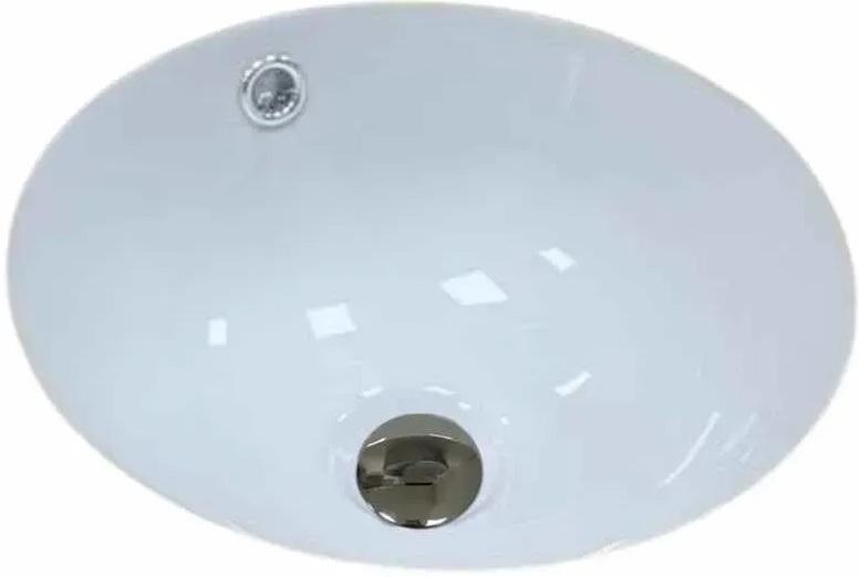 Раковина для ванної VBI Marzano S ⌀33 см під стільницю кераміка білий VBI-018060