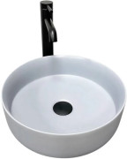 Раковина для ванної VBI Prato ⌀36 см кераміка світло-сірий матовий VBI-011413
