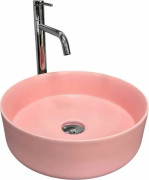 Раковина для ванної VBI Prato ⌀35,5 см кераміка рожевий матовий VBI-011417