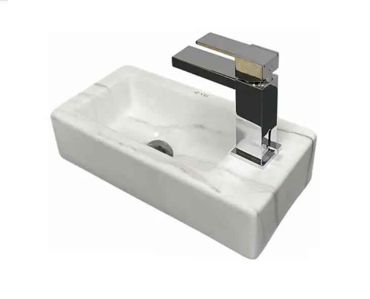 Раковина для ванной VBI Komo L 37х18,5 см керамика Calcatta VBI-015620