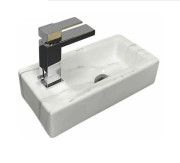 Раковина для ванной VBI Komo R 37х18,5 см керамика Calcatta VBI-015621