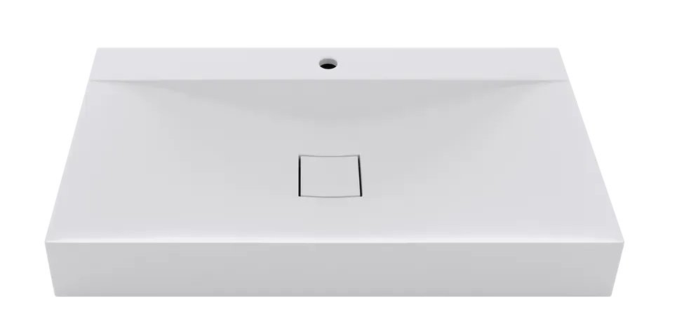 Раковина для ванної VBI Forino 120х48 см штучний камінь білий VBI-019934