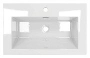 Раковина для ванной VBI Lapio 75х46 см искусственый камень белый VBI-019938