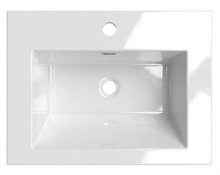 Раковина для ванной VBI Lapio 60х46 см искусственый камень белый VBI-019937