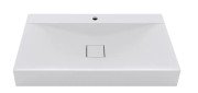 Раковина для ванної VBI Forino 120х48 см штучний камінь білий VBI-019934
