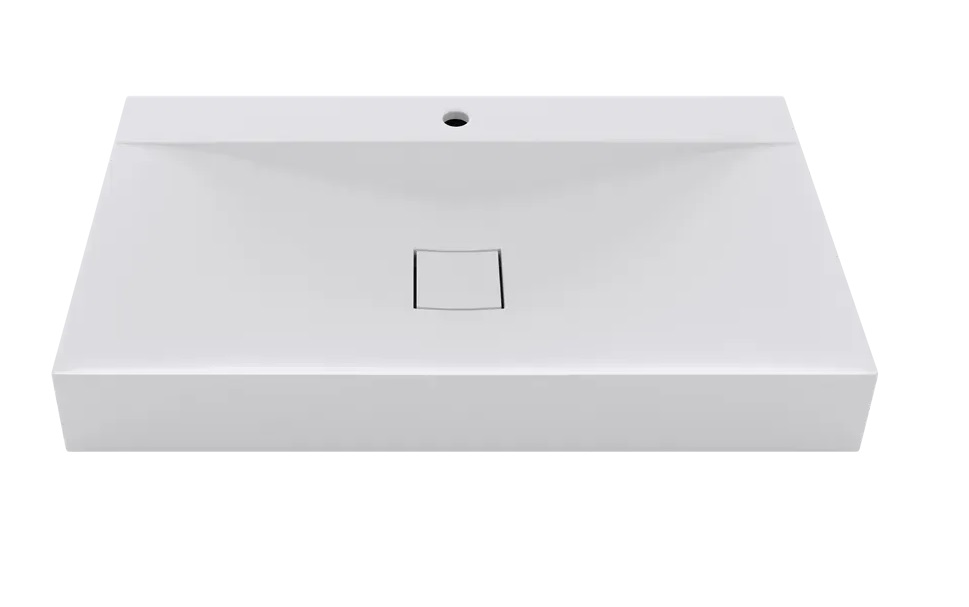 Раковина для ванної VBI Forino 60х48 см штучний камінь білий VBI-019931