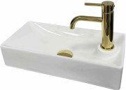 Раковина для ванної VBI Malvizzo L 44х21 см кераміка білий VBI-015622