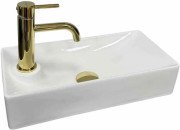 Раковина для ванної VBI Malvizzo R 44х21 см кераміка білий VBI-015623